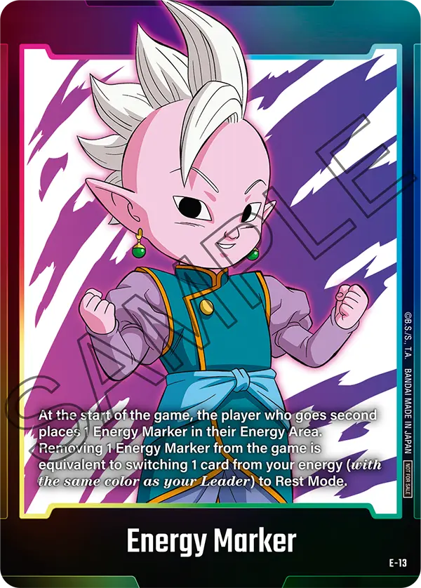 Energy Marker E-13 Dragon Ball Fusion World card, Promo