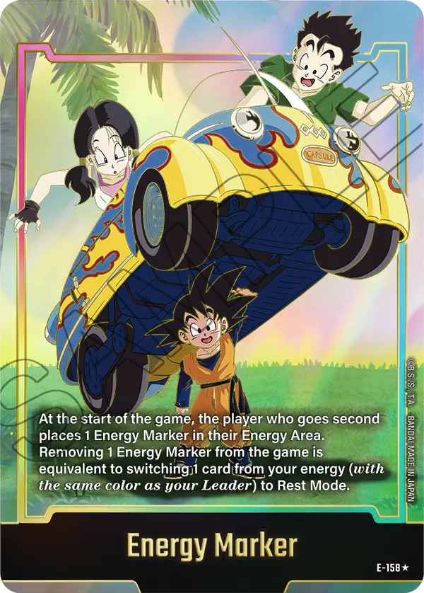 Energy Marker E-158 Dragon Ball Fusion World card, Variant 1