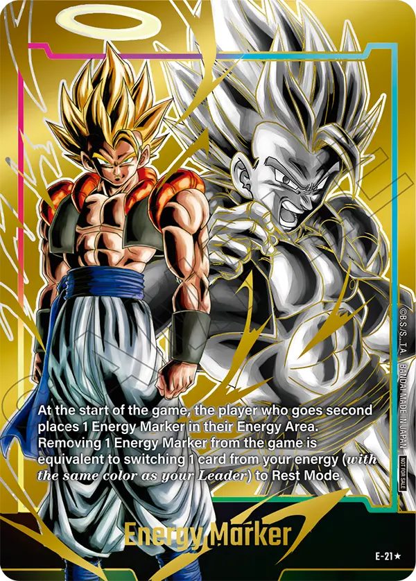 Energy Marker E-21 Dragon Ball Fusion World card, Promo