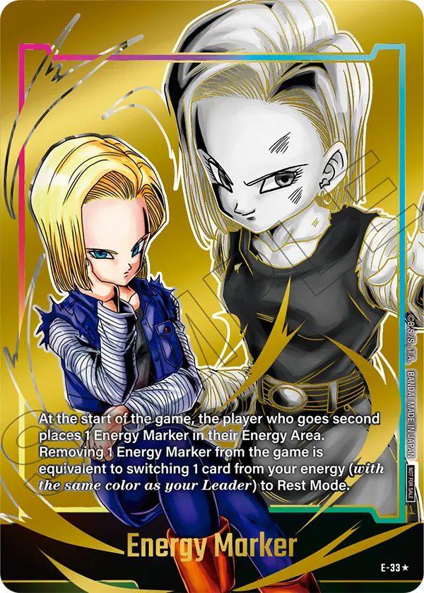 Energy Marker E-33 Dragon Ball Fusion World card, Promo