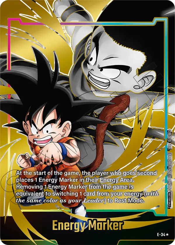 Energy Marker E-34 Dragon Ball Fusion World card, Promo