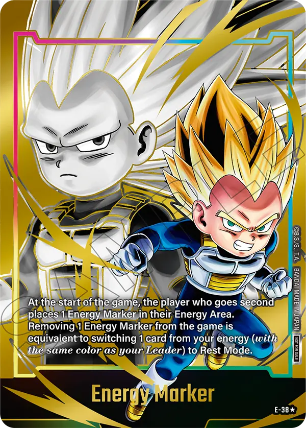 Energy Marker E-38 Dragon Ball Fusion World card, Promo