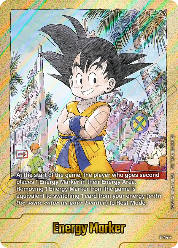 Energy Marker E-44 Dragon Ball Fusion World card, Gold Stamped