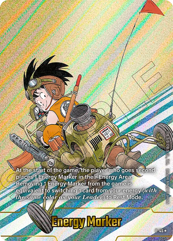 Energy Marker E-45 Dragon Ball Fusion World card, Gold Stamped