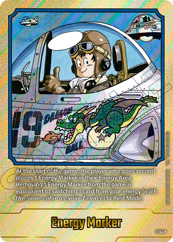 Energy Marker E-54 Dragon Ball Fusion World card, Gold Stamped