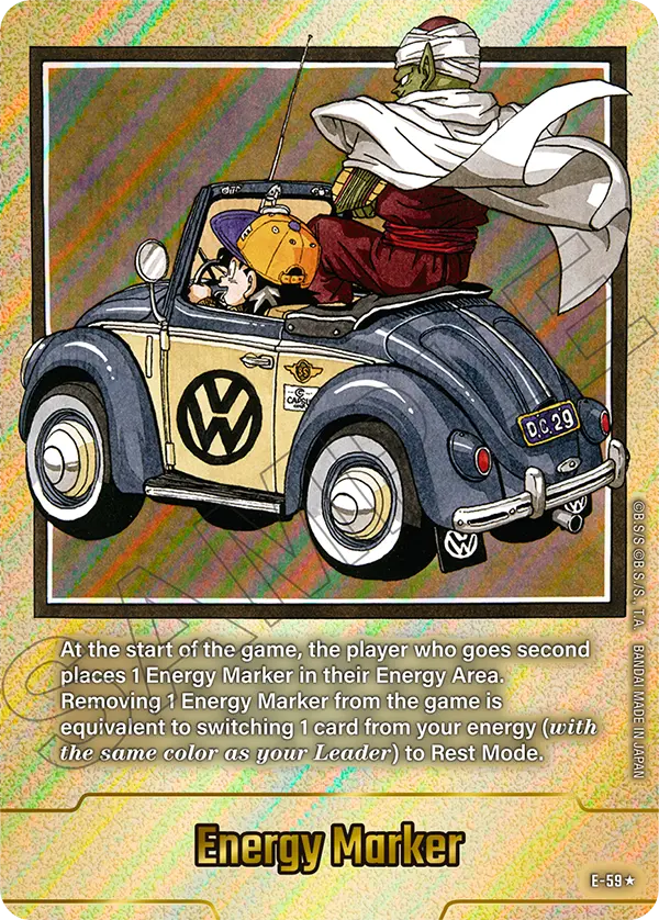 Energy Marker E-59 Dragon Ball Fusion World card, Gold Stamped