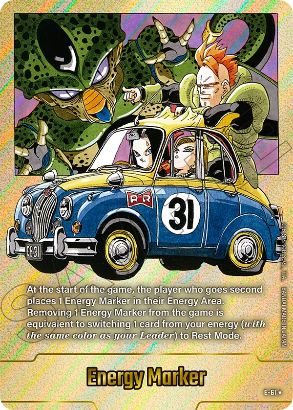 Energy Marker E-61 Dragon Ball Fusion World card, Gold Stamped