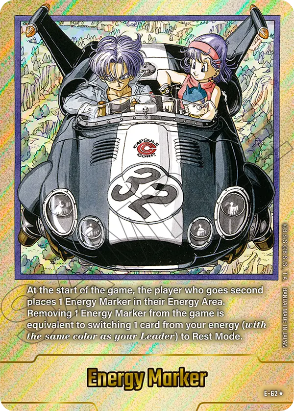 Energy Marker E-62 Dragon Ball Fusion World card, Gold Stamped
