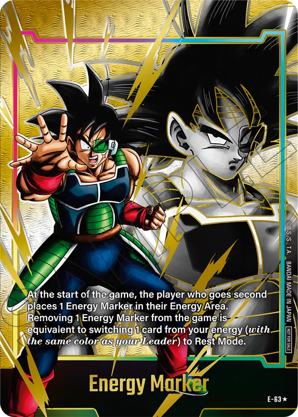 Energy Marker E-63 Dragon Ball Fusion World card, Promo