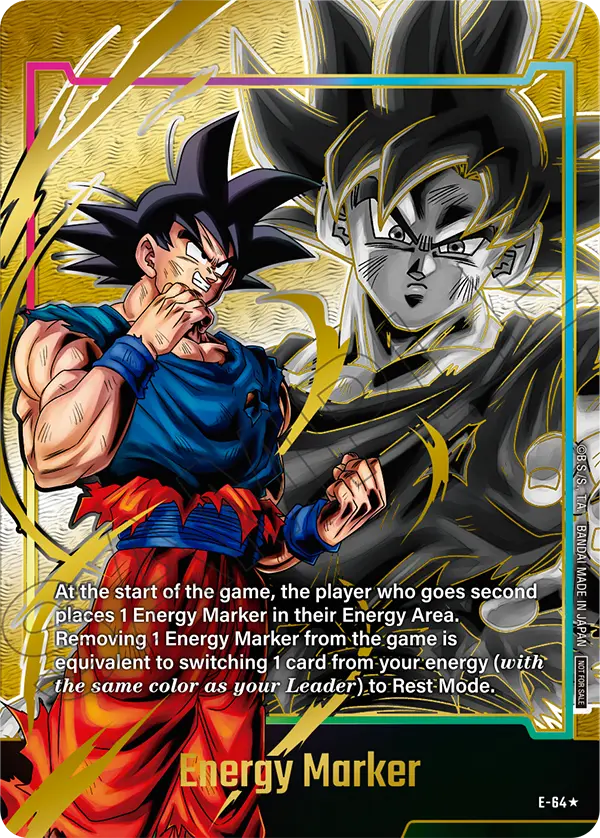 Energy Marker E-64 Dragon Ball Fusion World card, Promo