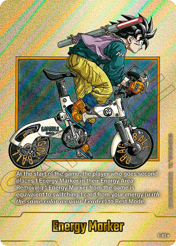 Energy Marker E-82 Dragon Ball Fusion World card, Gold Stamped