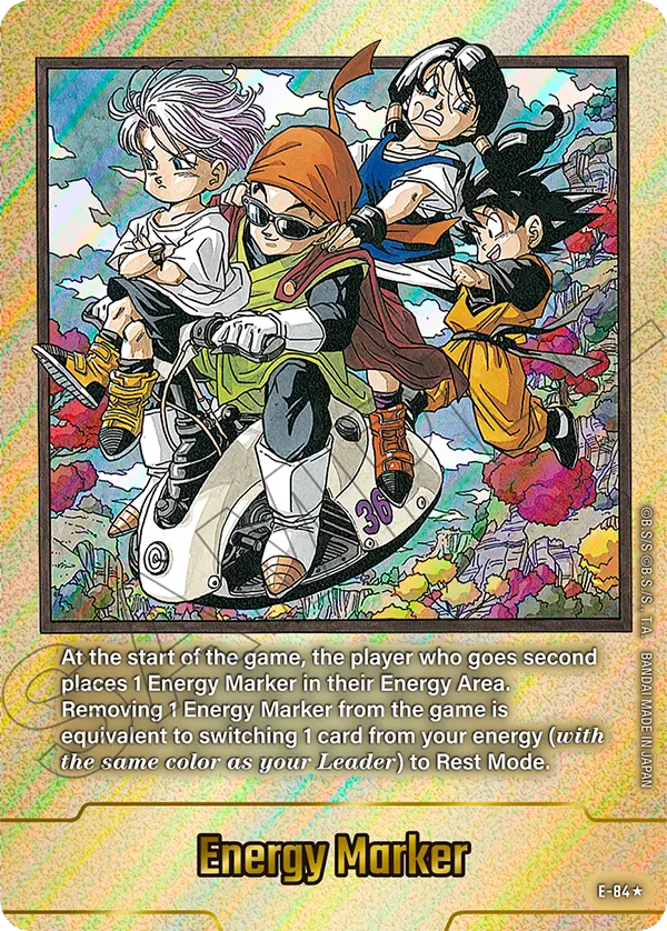 Energy Marker E-84 Dragon Ball Fusion World card, Gold Stamped