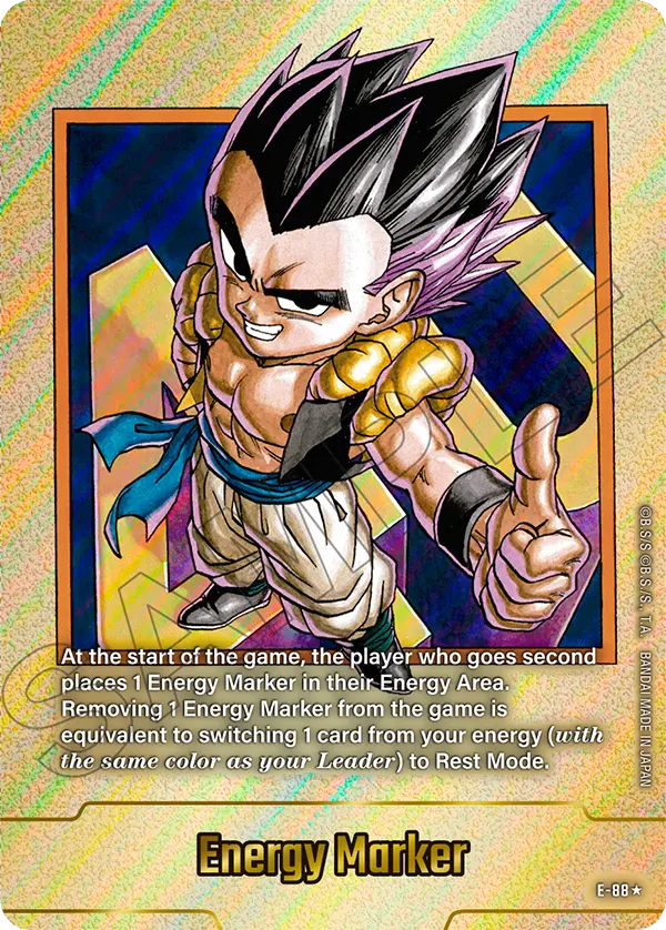 Energy Marker E-88 Dragon Ball Fusion World card, Gold Stamped