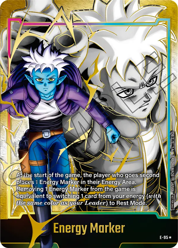 Energy Marker E-95 Dragon Ball Fusion World card, Promo