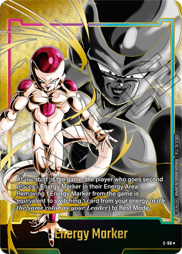 Energy Marker E-98 Dragon Ball Fusion World card, Promo
