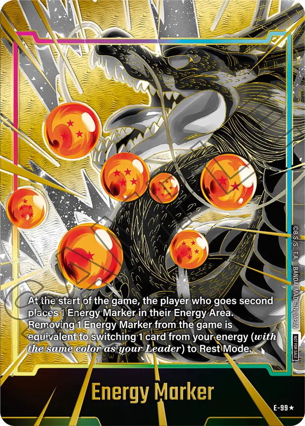 Energy Marker E-99 Dragon Ball Fusion World card, Promo