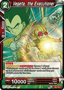 Vegeta, the Executioner EB1-04 Dragon Ball Masters card