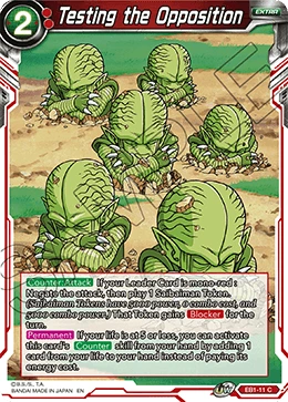 Testing the Opposition EB1-11 card