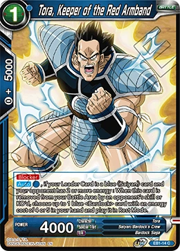 Tora, Keeper of the Red Armband EB1-14 Dragon Ball Masters card