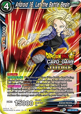 Android 18, Let the Battle Begin EB1-20_PR