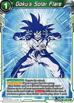 Goku's Solar Flare EB1-36 card