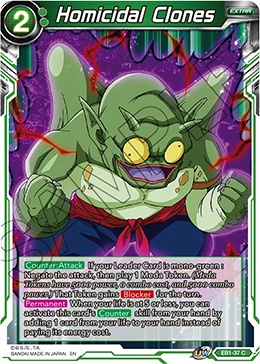 Homicidal Clones EB1-37 Dragon Ball Masters card, Promo