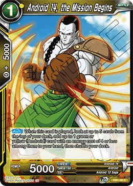 Android 14, the Mission Begins EB1-40 Dragon Ball Masters card