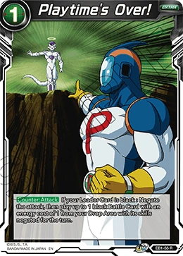 Playtime's Over! EB1-55 Dragon Ball Masters card