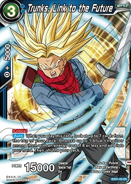 Trunks, Link to the Future EX01-03 card
