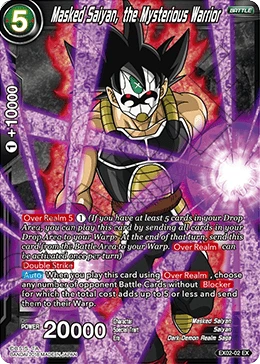 Masked Saiyan, the Mysterious Warrior EX02-02 card