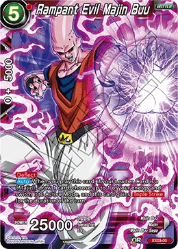 Rampant Evil Majin Buu EX03-05 card