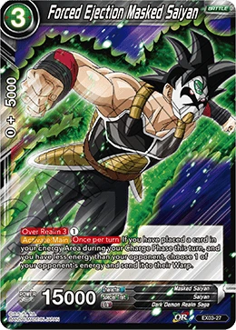 Forced Ejection Masked Saiyan EX03-27 Dragon Ball Masters card