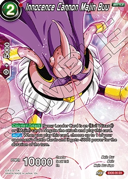 Innocence Cannon Majin Buu EX06-05 card