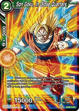 Son Goku, in Close Quarters EX06-15 card