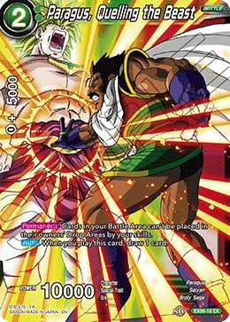Paragus, Quelling the Beast EX06-18 card