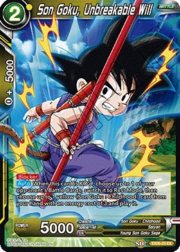 Son Goku, Unbreakable Will EX06-23 card
