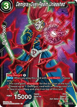 Demigra, Over Realm Unleashed EX06-32 Dragon Ball Masters card