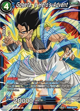 Gogeta, a Hero's Advent EX07-04 card