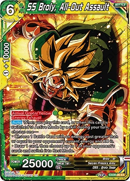 SS Broly, All-Out Assault EX08-06 card