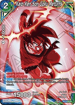 Kaio-Ken Son Goku Returns EX10-04 card
