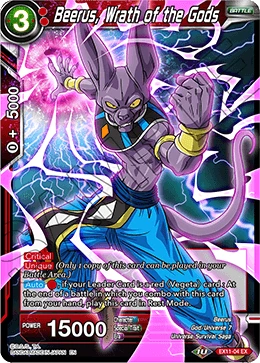 Beerus, Wrath of the Gods EX11-04 card