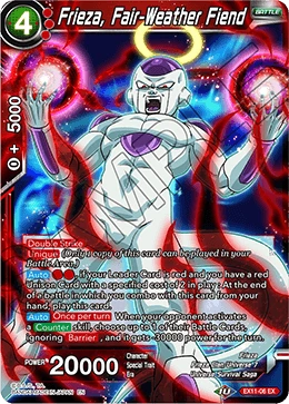 Frieza, Fair-Weather Fiend EX11-06 card