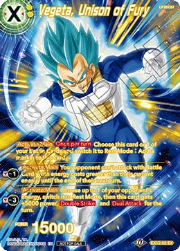 Vegeta, Unison of Fury EX12-02_PR02 card