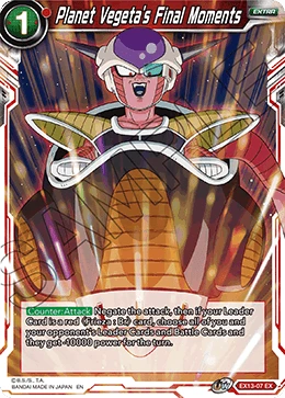 Planet Vegeta's Final Moments EX13-07 card