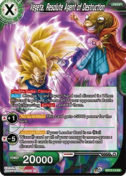 Vegeta, Resolute Agent of Destruction EX13-13 card