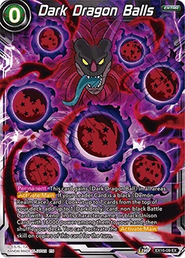 Dark Dragon Balls EX16-09 card