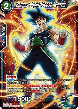 Bardock, Spirit Boost Avenger EX17-02 card