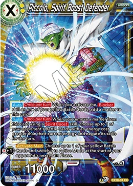 Piccolo, Spirit Boost Defender EX18-01 Dragon Ball Masters card