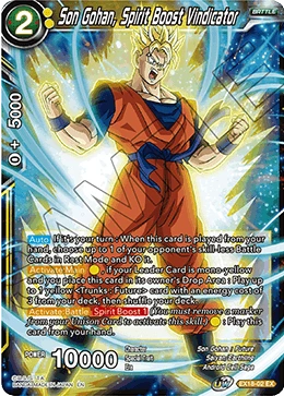 Son Gohan, Spirit Boost Vindicator EX18-02 card