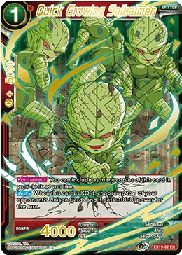 Quick Growing Saibaimen EX19-02 Dragon Ball Masters card